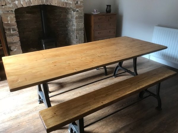 Industrial Table & Benches