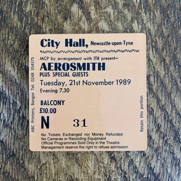 Aerosmith city hall coaster