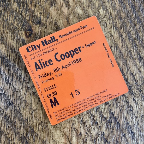 Alice Cooper city hall coaster