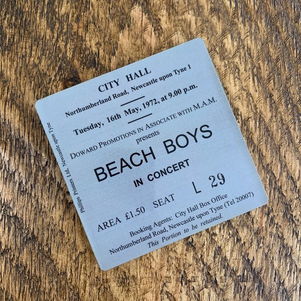 The Beach Boys city hall coaster