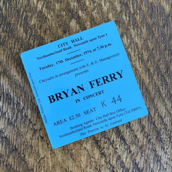 Bryan Ferry city hall coaster