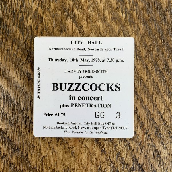 Buzzcocks city hall coaster