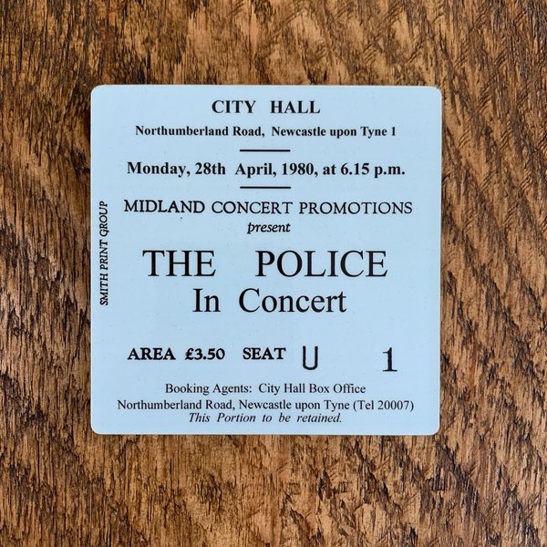 The Police city hall coaster