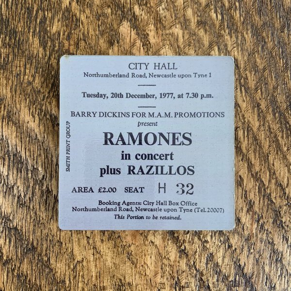 The Ramones city hall coaster