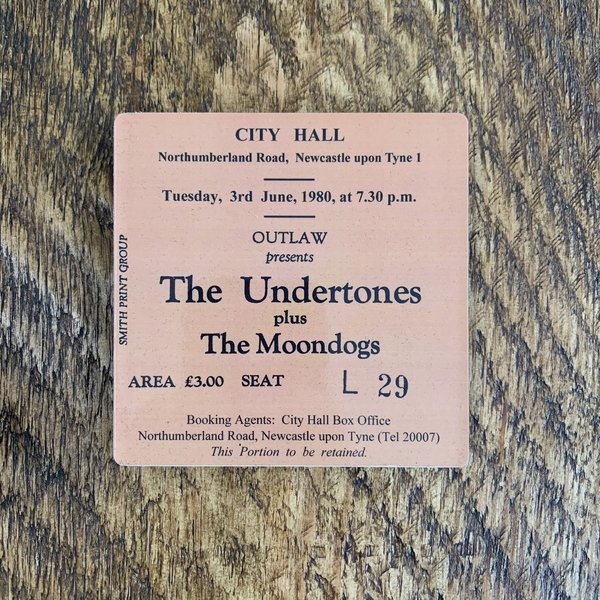 The Undertones city hall coaster