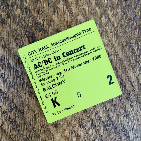 AC/DC city hall coaster