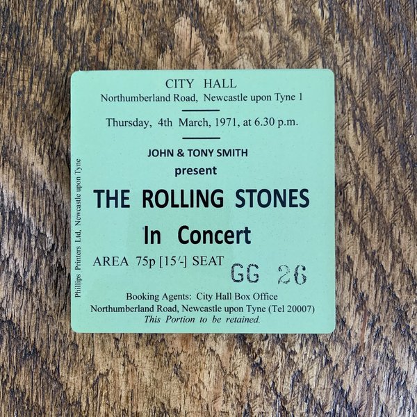 The Rolling Stones city hall coaster