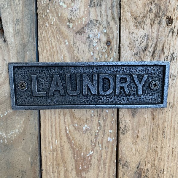 laundry plaque
