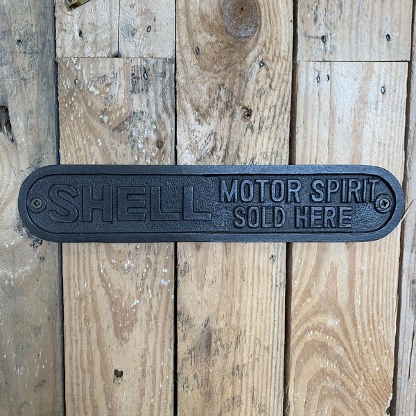 shell motor spirit plaque