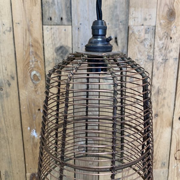 6" copper wire birdcage Shade