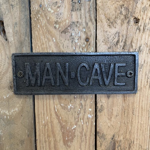 man cave plaque