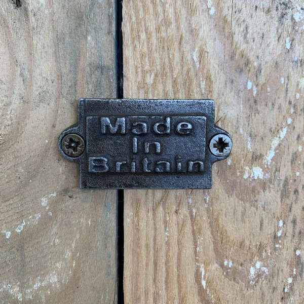 made in britain plaque