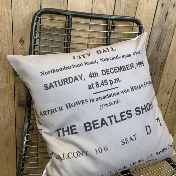 The Beatles show cushion