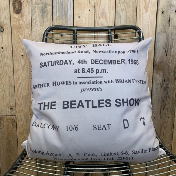 The Beatles show cushion