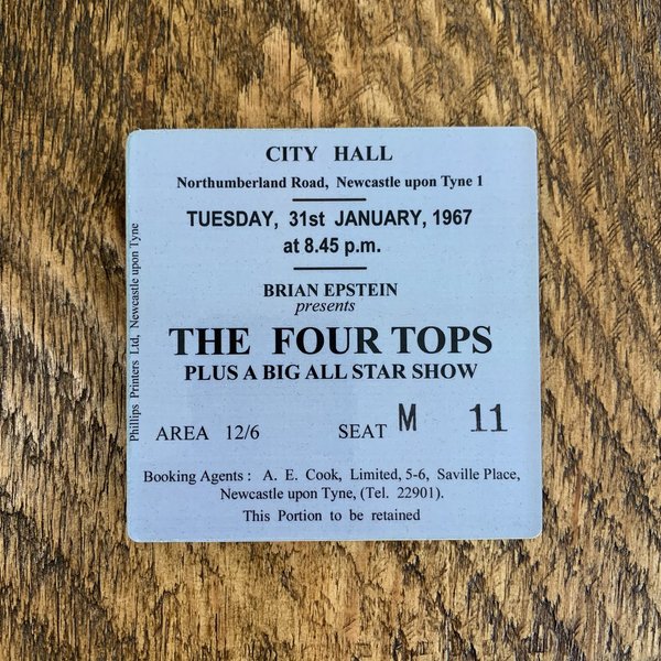The Four Tops city hall coaster