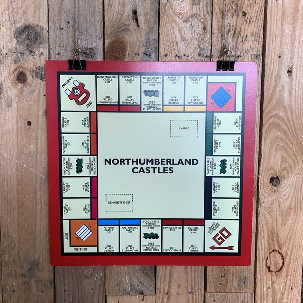 Northumberland Castles Monopoly Print