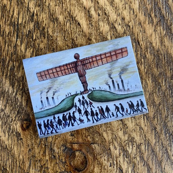 Lowry Style Angel of the North magnet