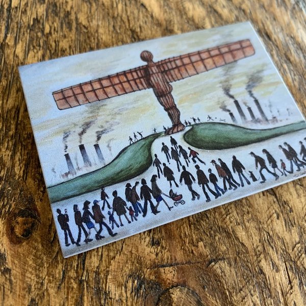 Lowry Style Angel of the North magnet