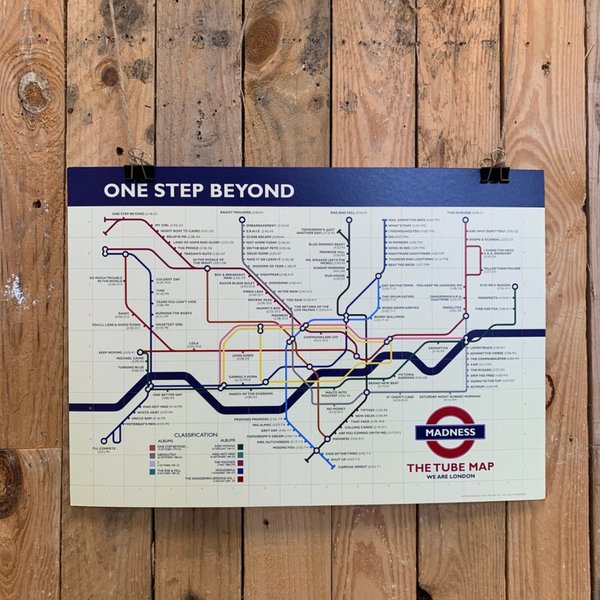 One step beyond - Madness tube map print