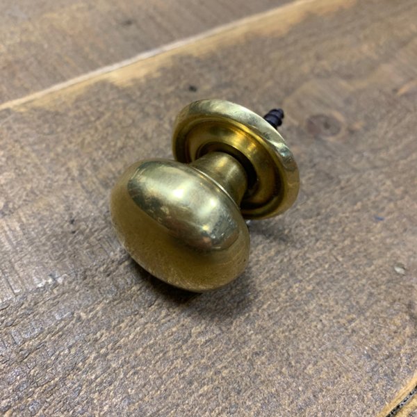Polished brass knob