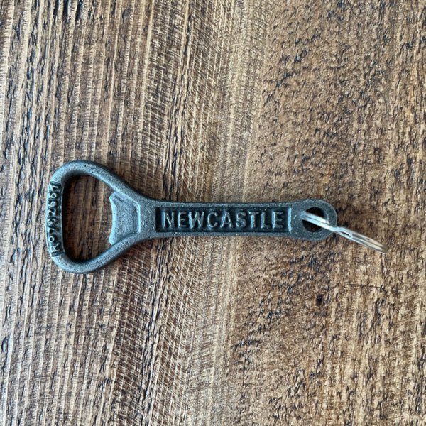 Newcastle/brown ale bottle opener keyring