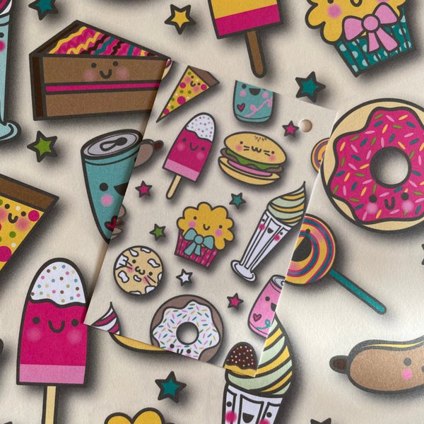 sweet eats wrapping paper & gift card