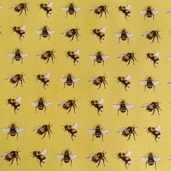 Yellow bees wrapping paper & gift card