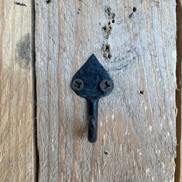 wrought iron spear key hook